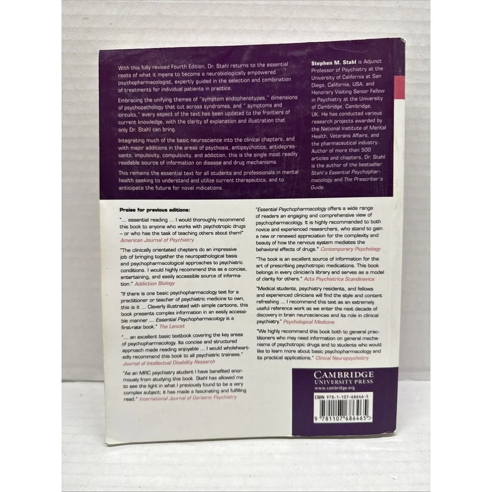 Stahl's Essential Psychopharmacology: Neuroscientific Basis... 4th Edition- 2013